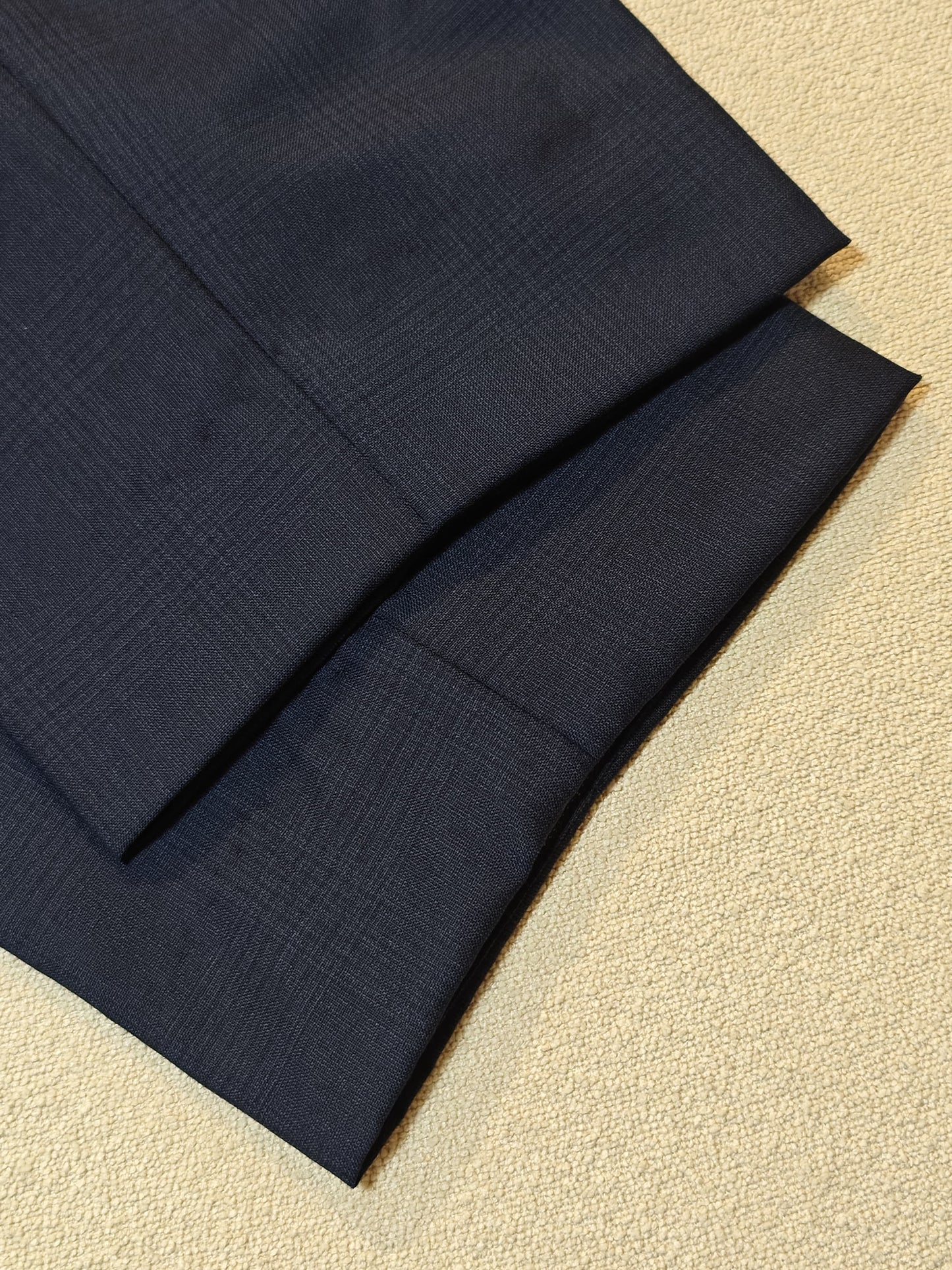 Zegna Navy Checks Trousers: Classic Style with a Modern Twist