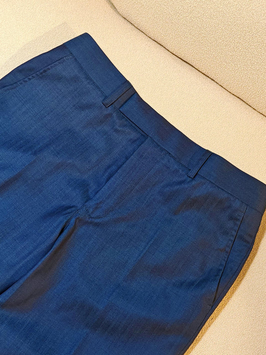 Bespoke Blueish Green Solaro Trousers for Your Summer Wardrobe