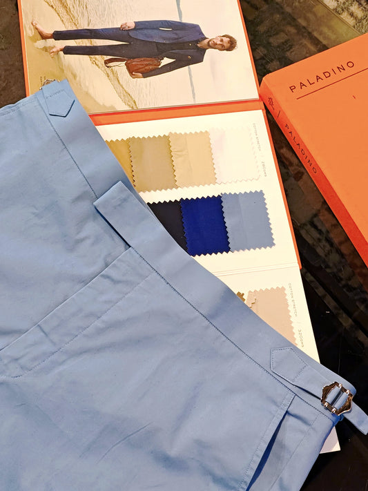 Stylish Paladino Pastel Blue Cotton Trousers for Every Occasion