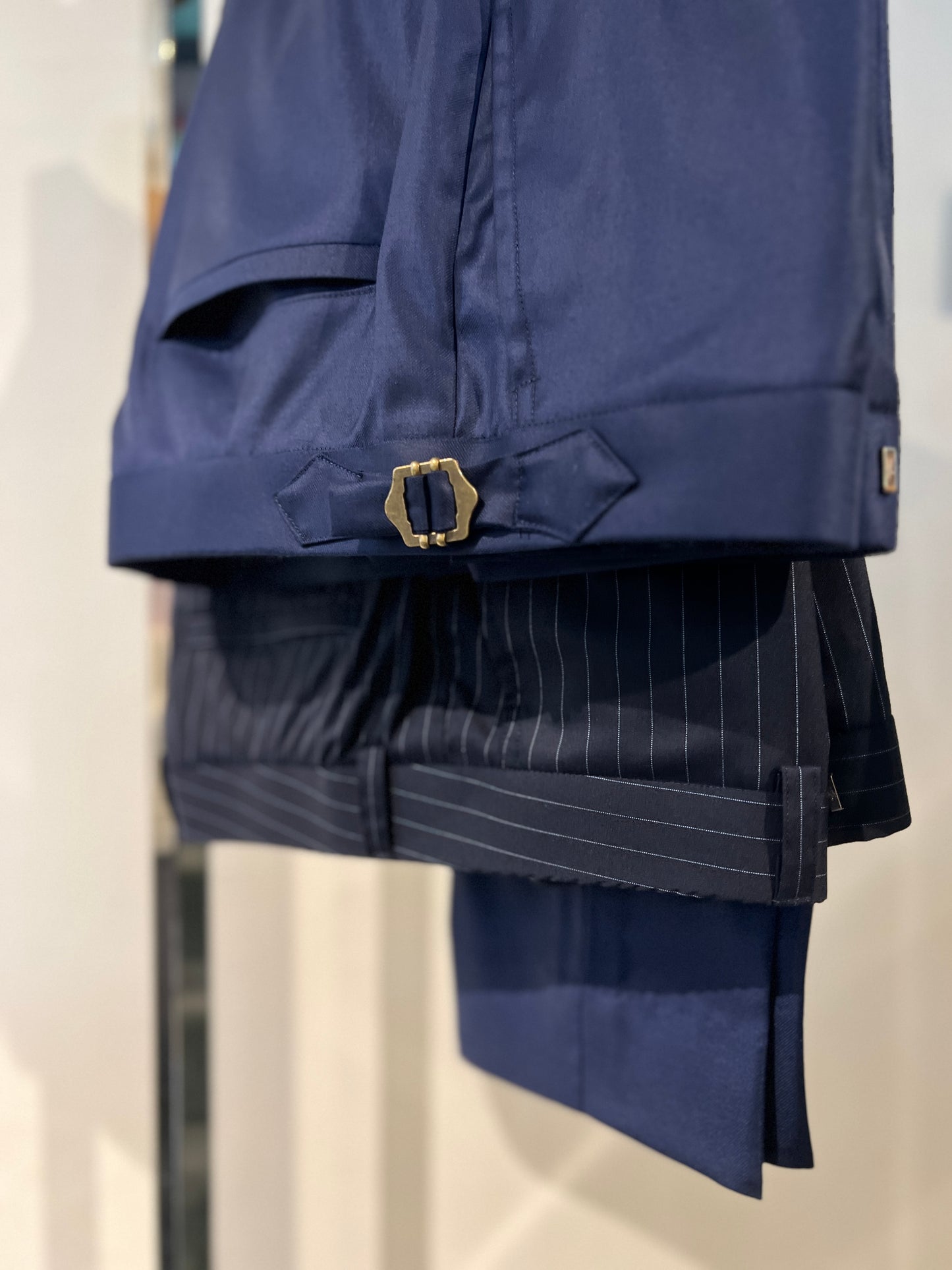 Loro Piana Timeless Navy & Stripe Trousers