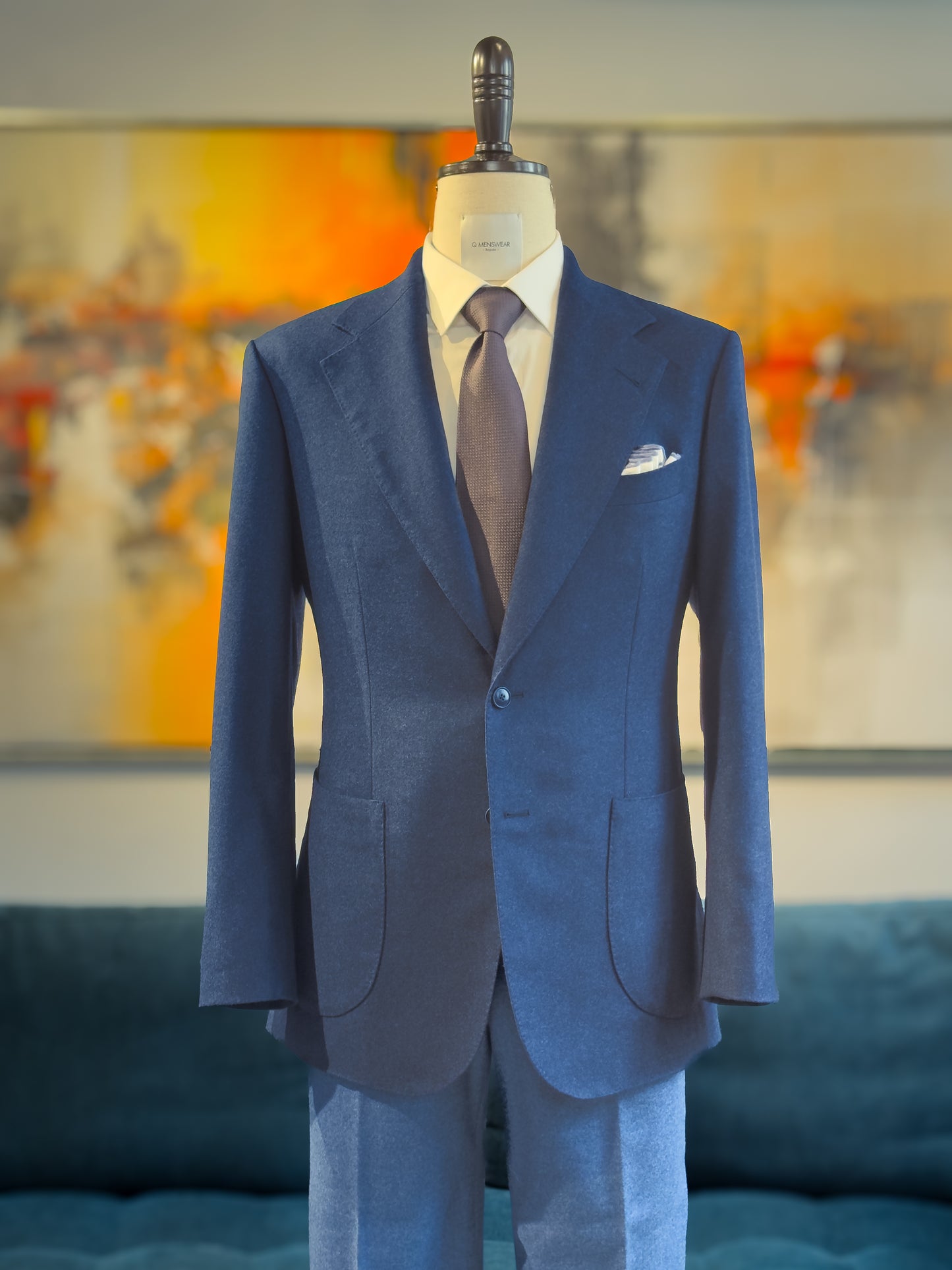 Q MENSWEAR-Loro Piana Navy Suit