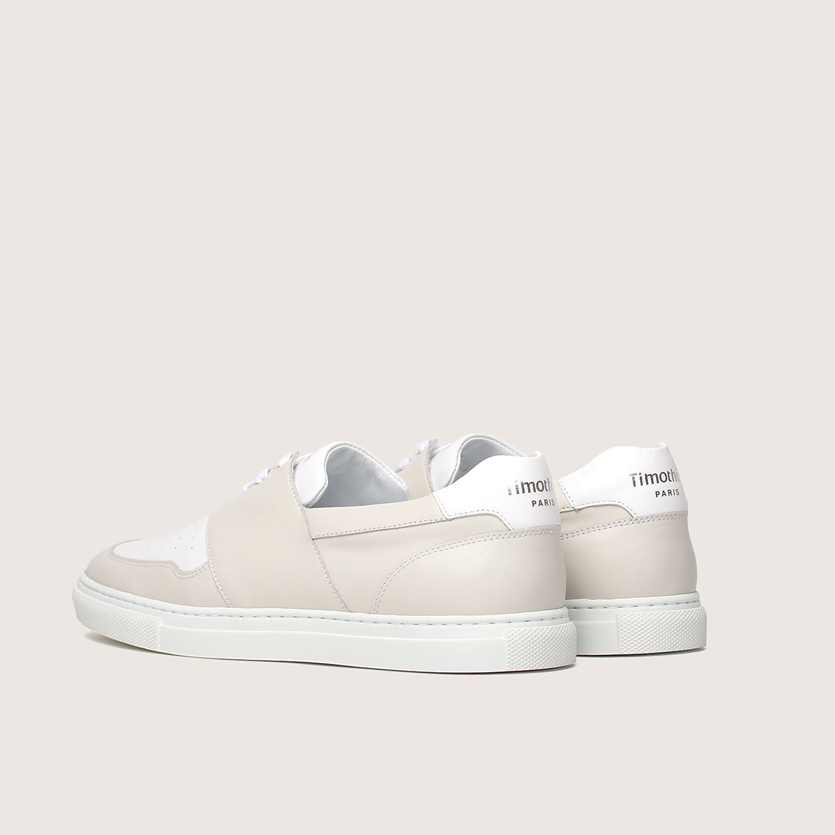 Timothée Paris PYLA Vanilla White Leather Sneakers