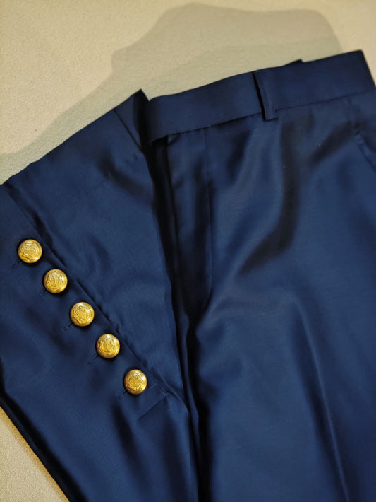 Side Slit Buttons Pants