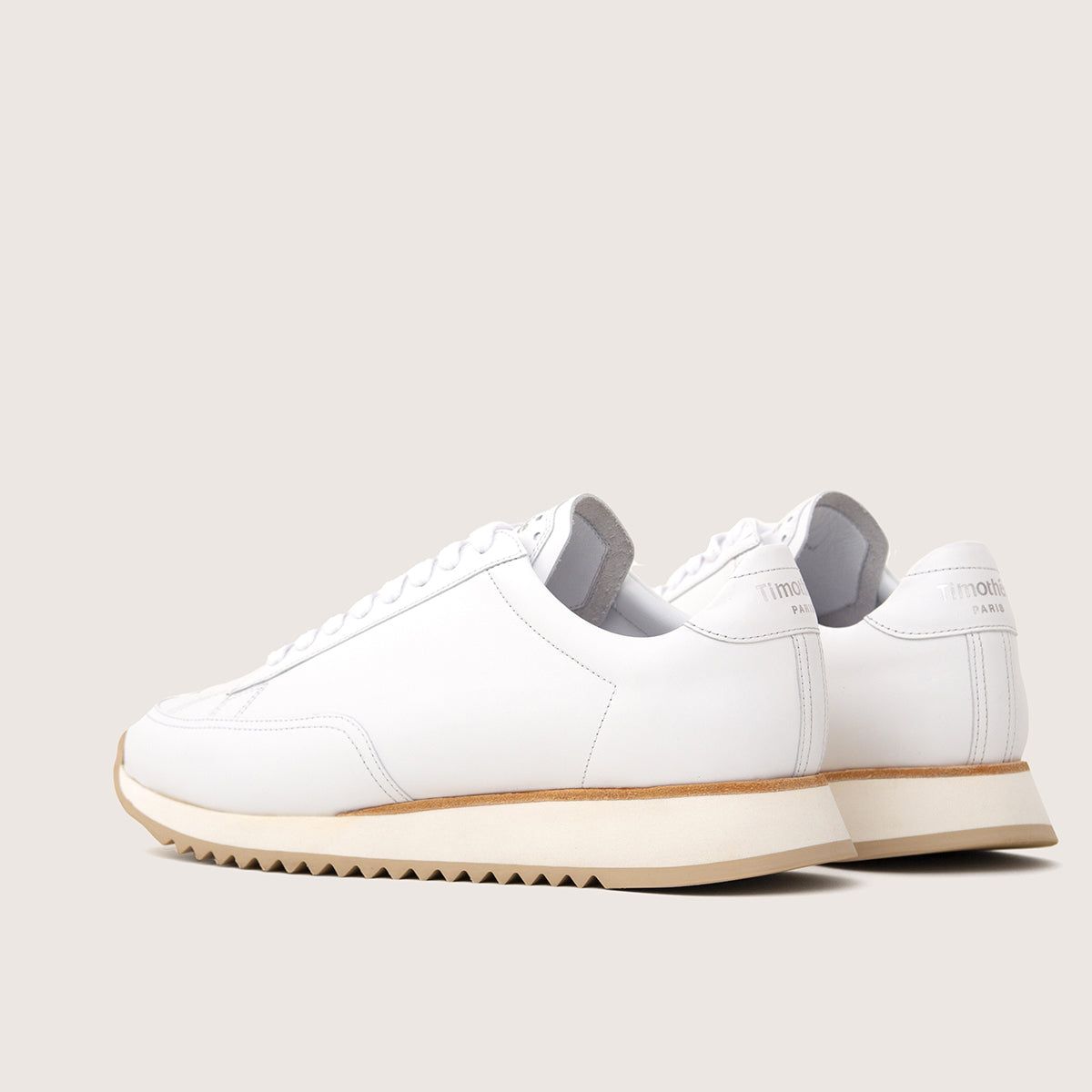 Timothée Paris CABOURG WHITE Leather Sneakers