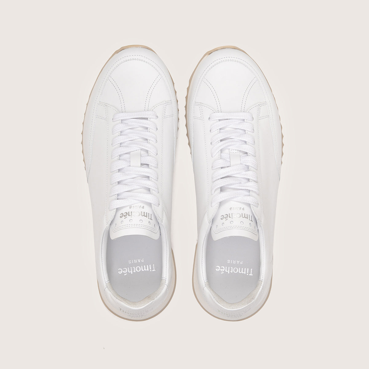 Timothée Paris CABOURG WHITE Leather Sneakers