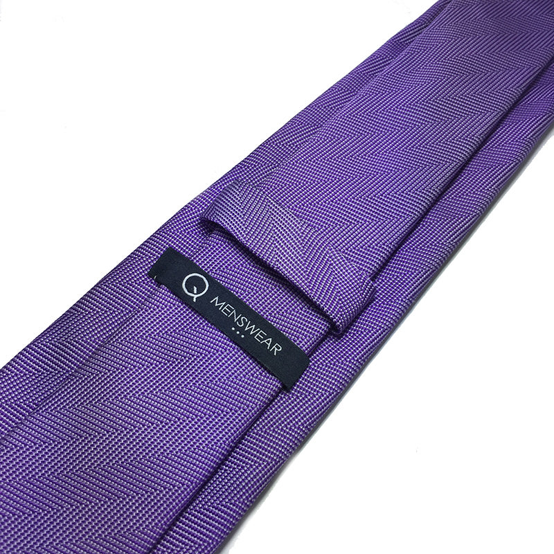 Lilac Herringbone Tie