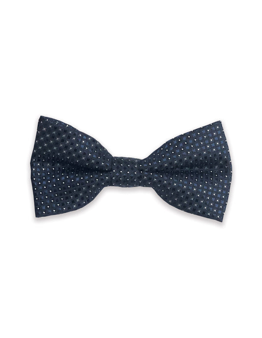 Navy Diamonds Bow Tie