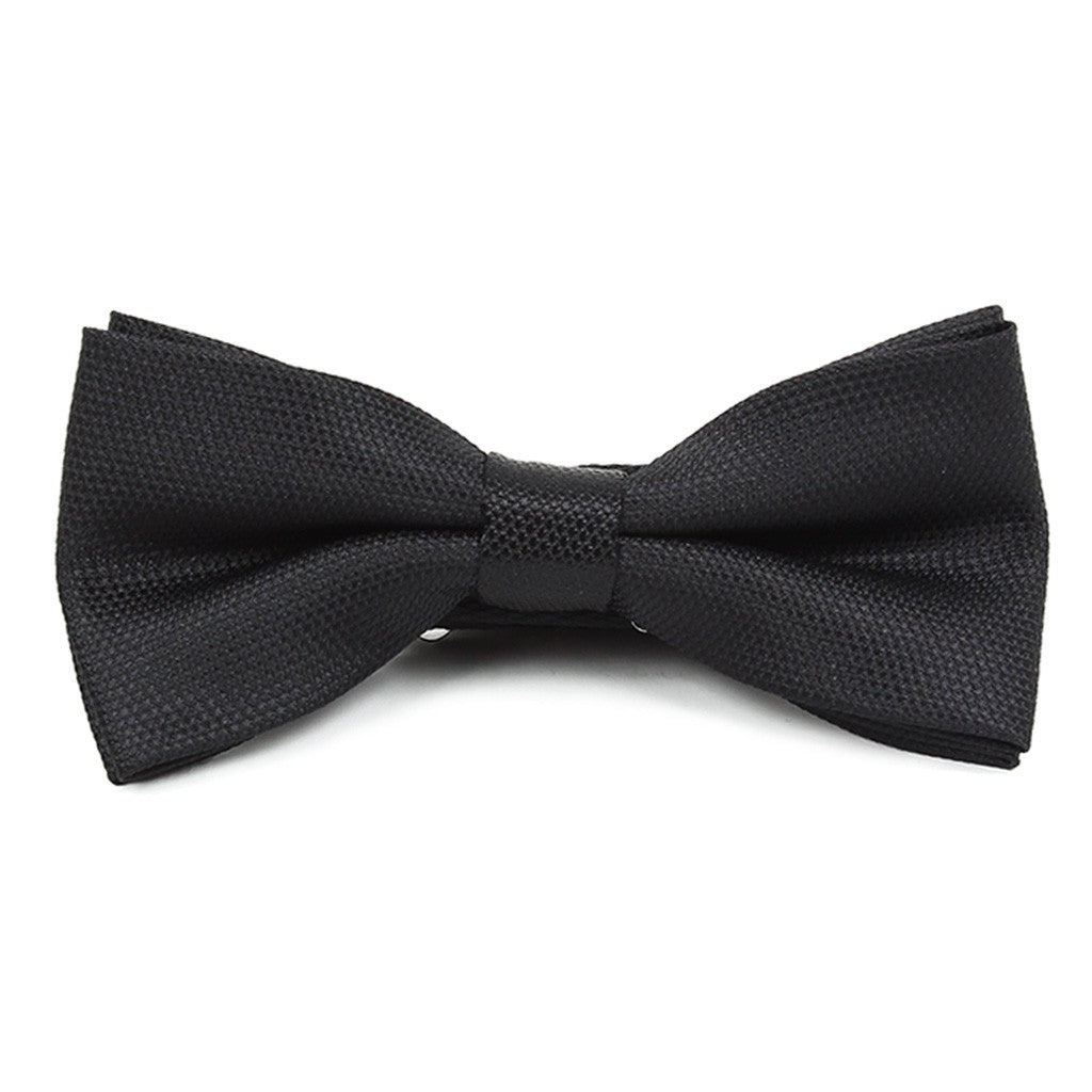 Black Small Waffles Bow Tie